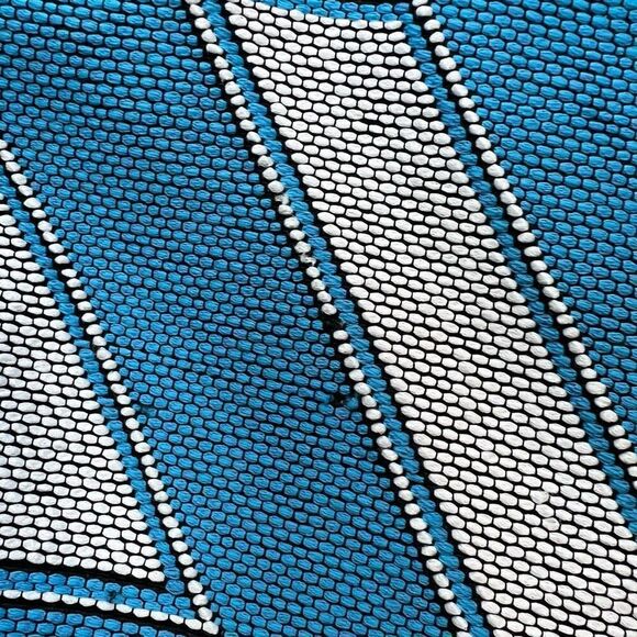 Opening Ceremony Fit & Flare Sleeveless Mini Dress Blue White Pattern women’s L - Picture 11 of 15